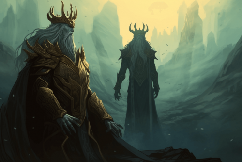 Grey_Fox_Setting_is_bright_colorful_ethereal_kingdom_fae2a6c6-acaf-40b2-8cdd-9645386e7bb4