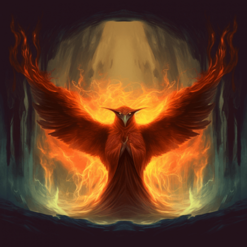 Grey_Fox_phoenix_wrapping_around_a_cloaked_man_with_a_hat_0e73b2fb-c30c-4143-9175-deeab6e3185e