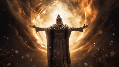 greyfox7656_arms_raised_as_explosion_of_light_bursts_outward_0c8a494c-84f9-4561-b50c-b17d519abb53