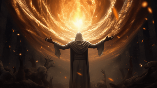 greyfox7656_arms_raised_as_explosion_of_light_bursts_outward_51d44dab-b190-4c63-b542-69e05c3dbd64